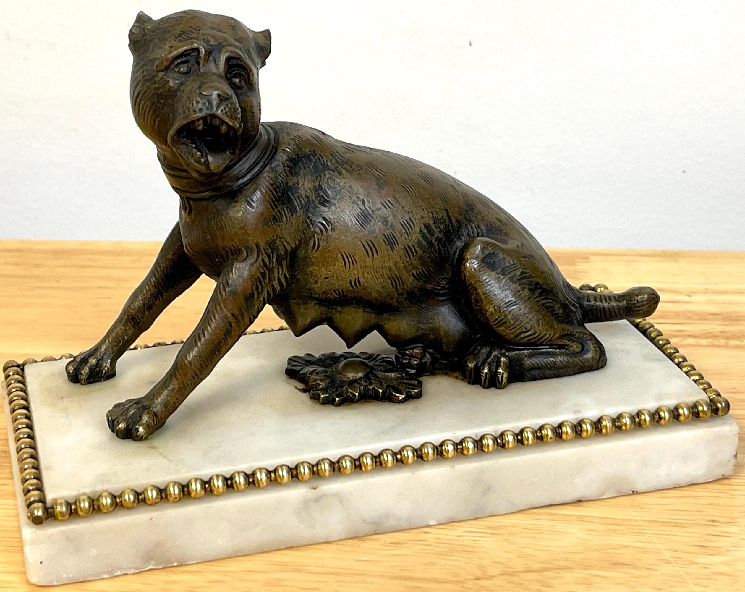 Renaissance Revival 18th-19th Century Italian Bronze Figure a Seated 'She-Wolf' For Sale