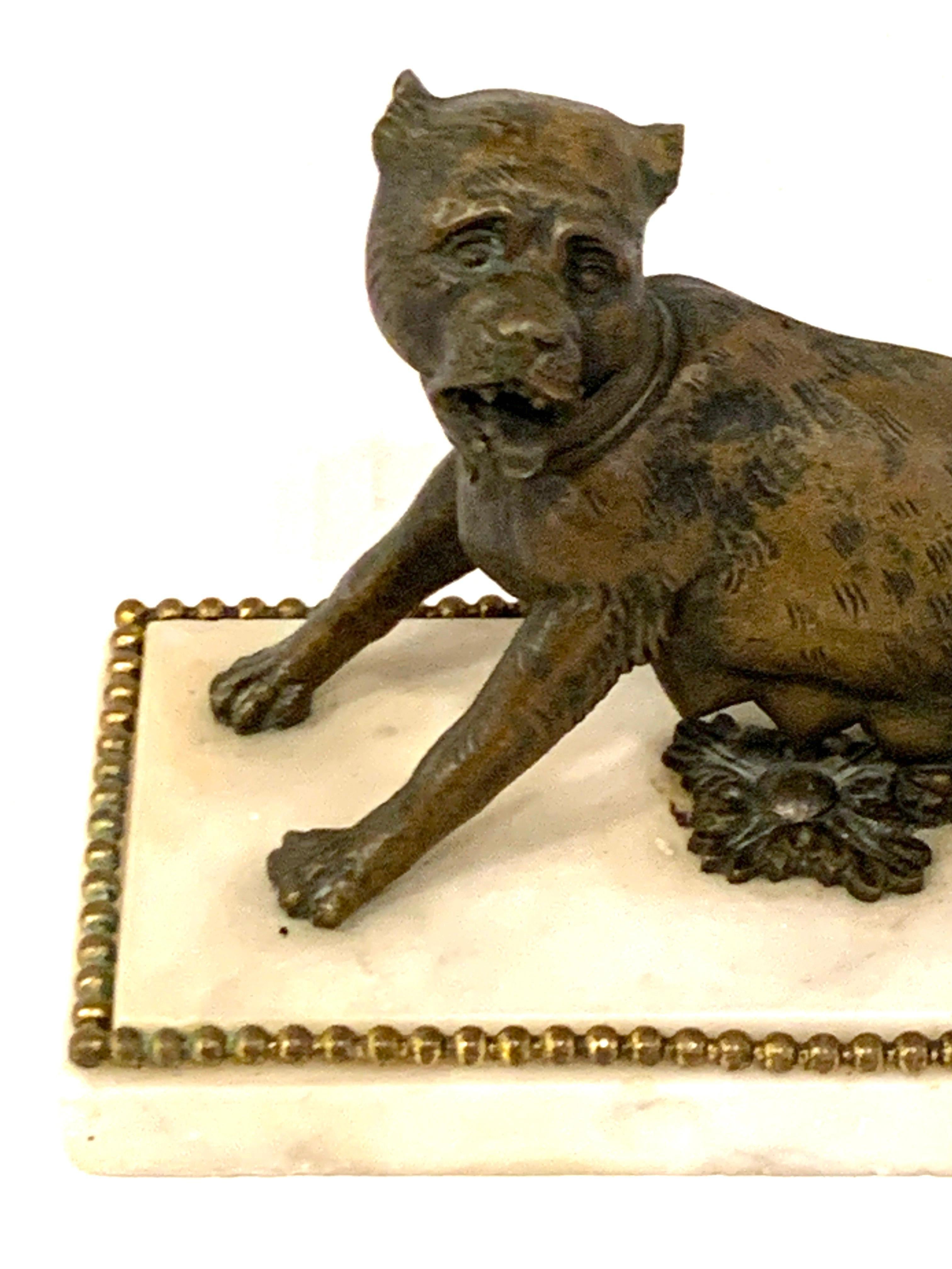18th-19th Century Italian Bronze Sculpture a Seated She-Wolf 1