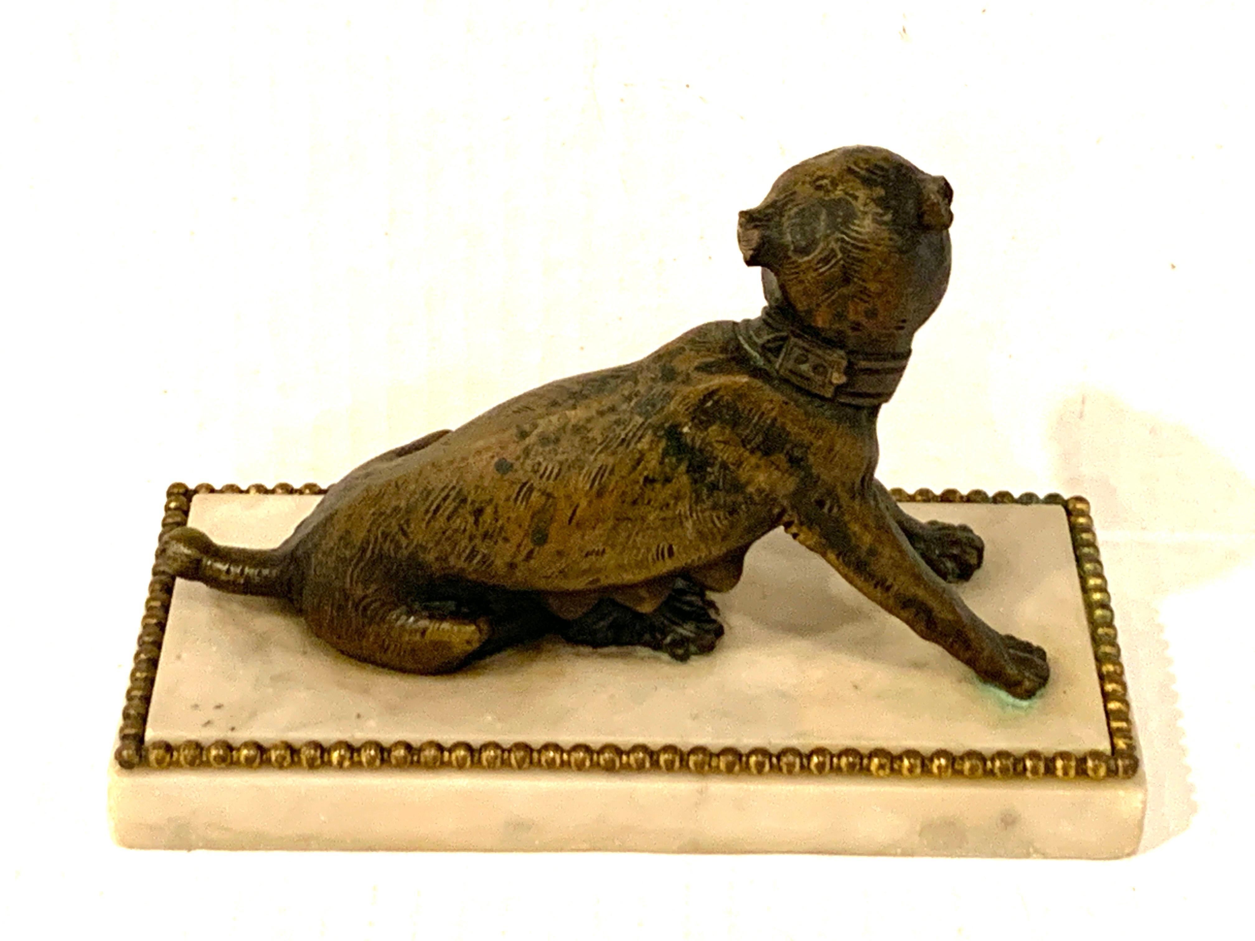 18th-19th Century Italian Bronze Sculpture a Seated She-Wolf 4