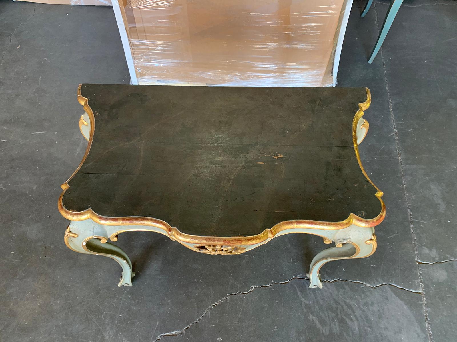18th Century Italian Gilt and Painted Console In Good Condition In Atlanta, GA