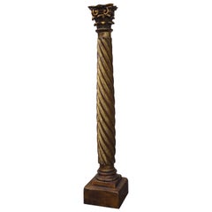 18th-19th Century Italian Giltwood Corinthian Column