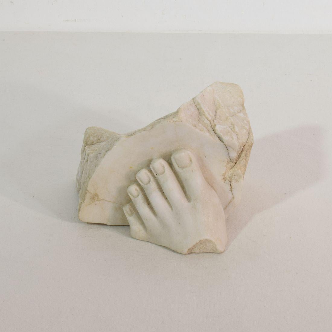 18th-19th Century Italian Marble Fragment of a Foot 6