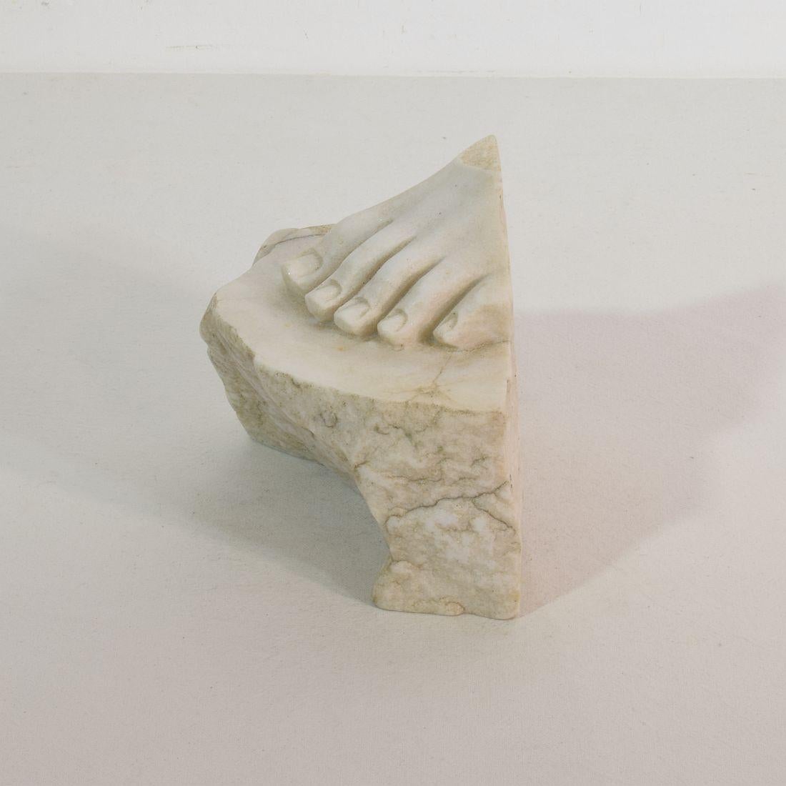 18th-19th Century Italian Marble Fragment of a Foot 5
