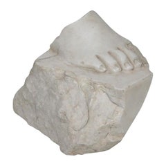 18th-19th Century Italian Marble Fragment of a Foot