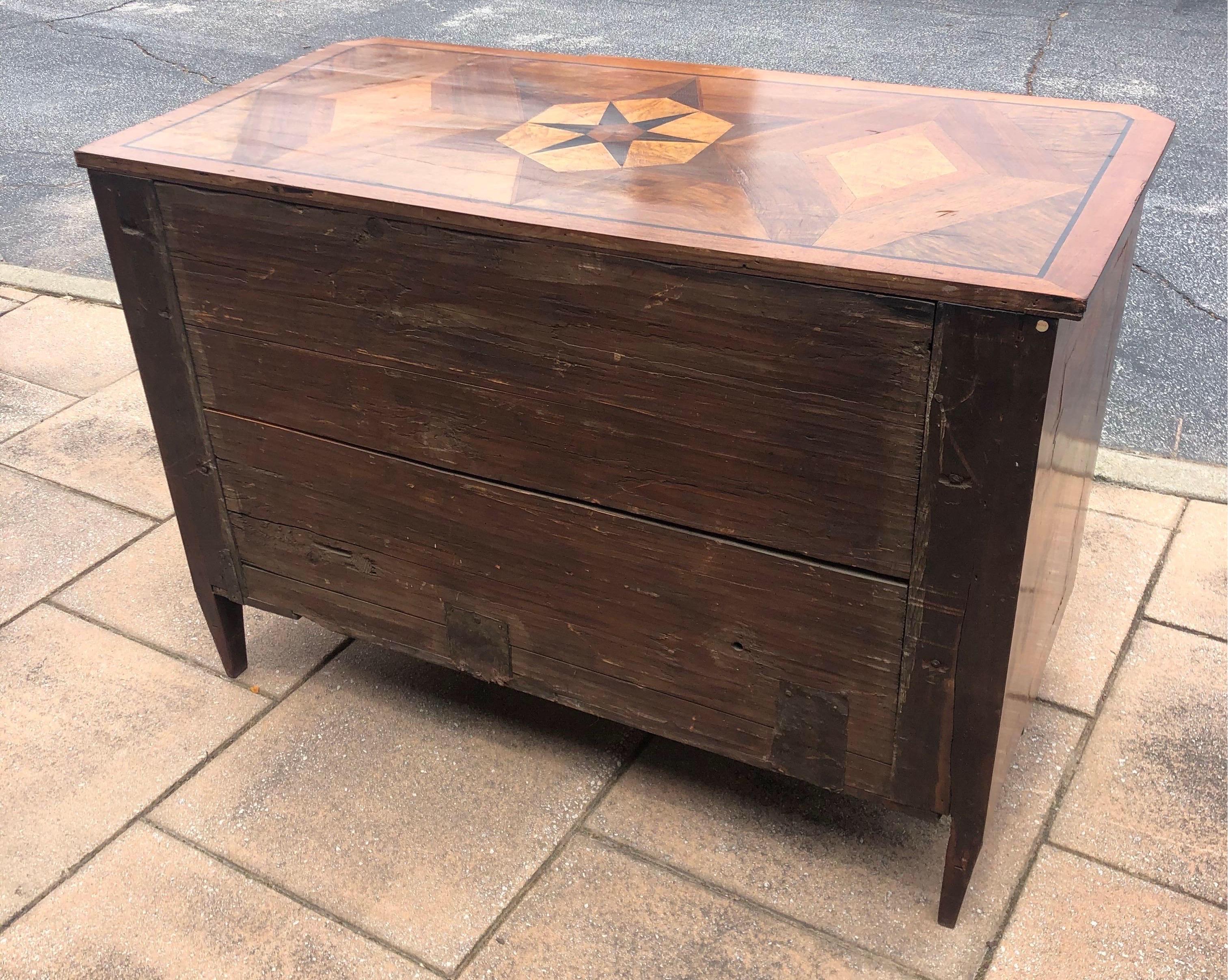 18th-19th Century Italian Neoclassical Inlaid Commode 6