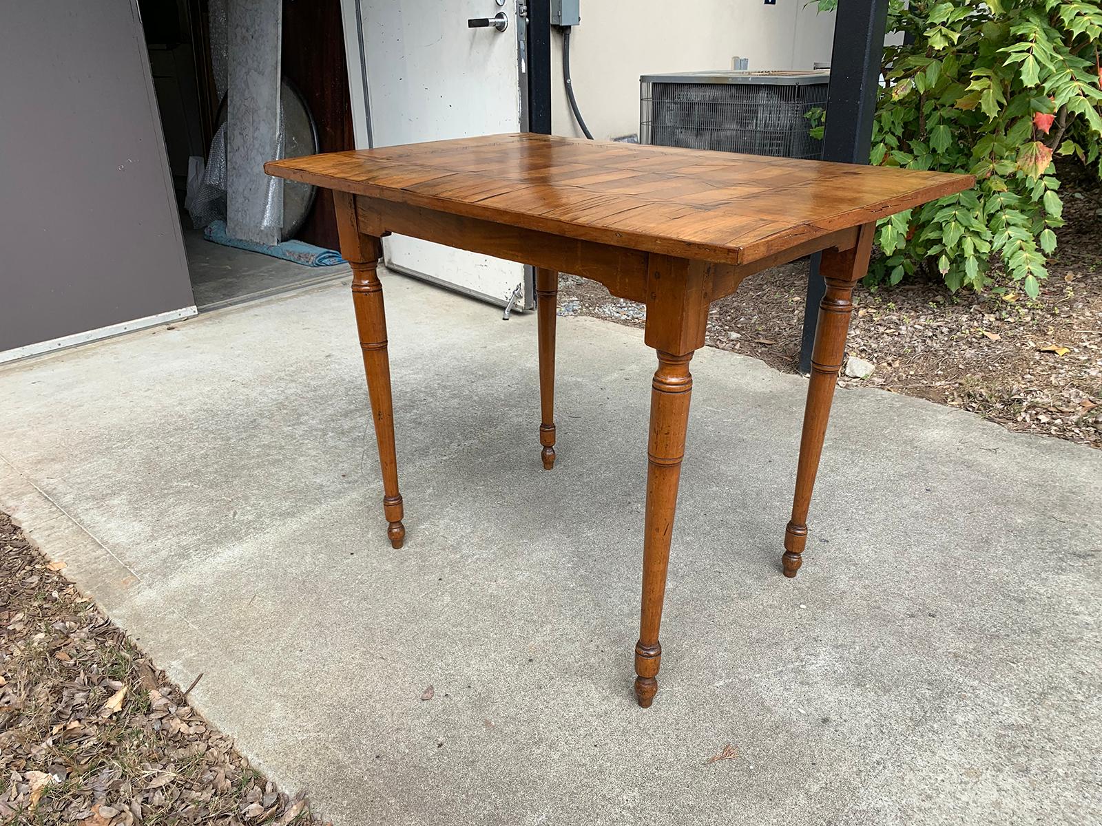 18th-19th Century Italian Parquetry Top Table For Sale 2