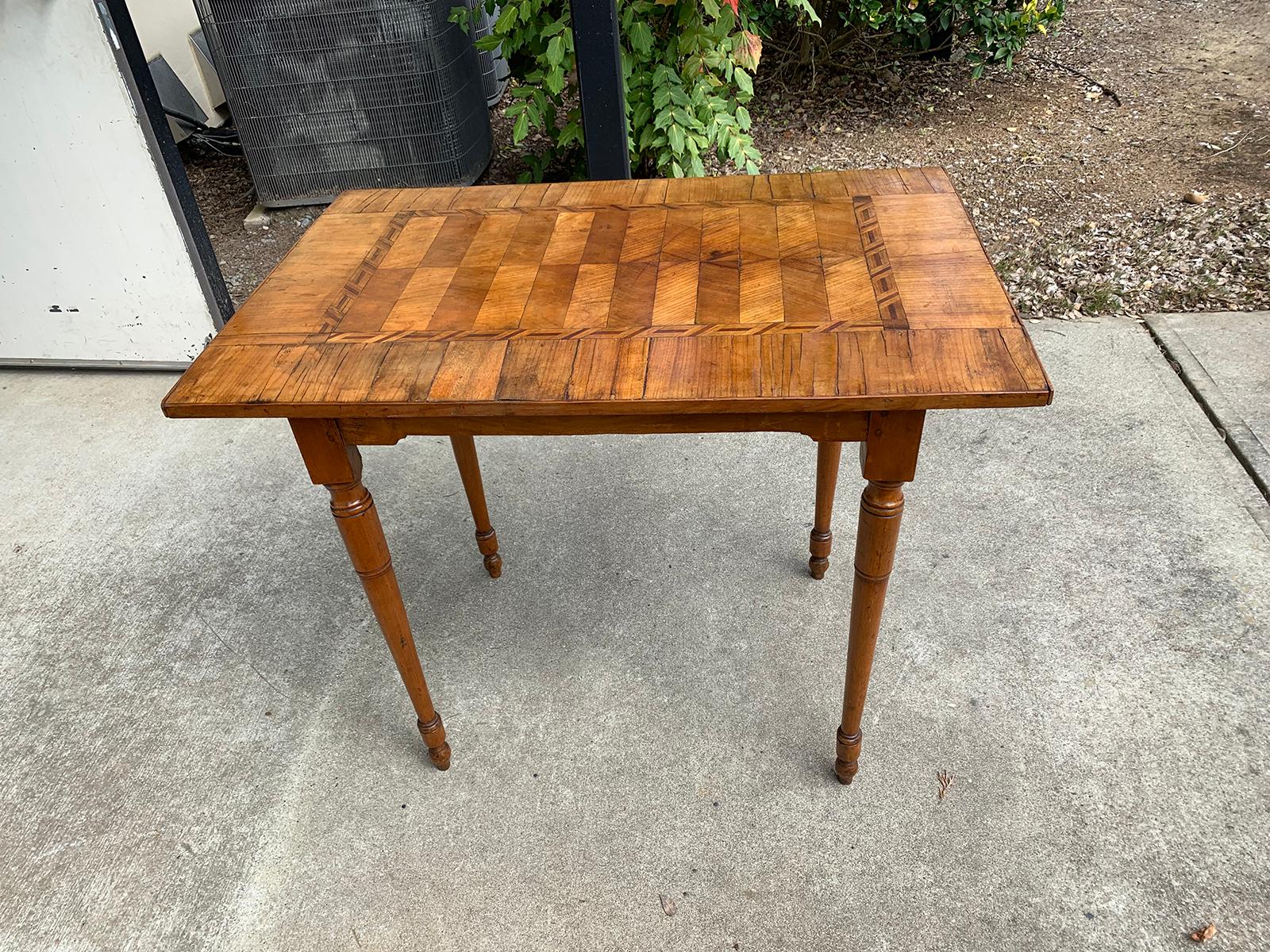18th-19th Century Italian Parquetry Top Table For Sale 5