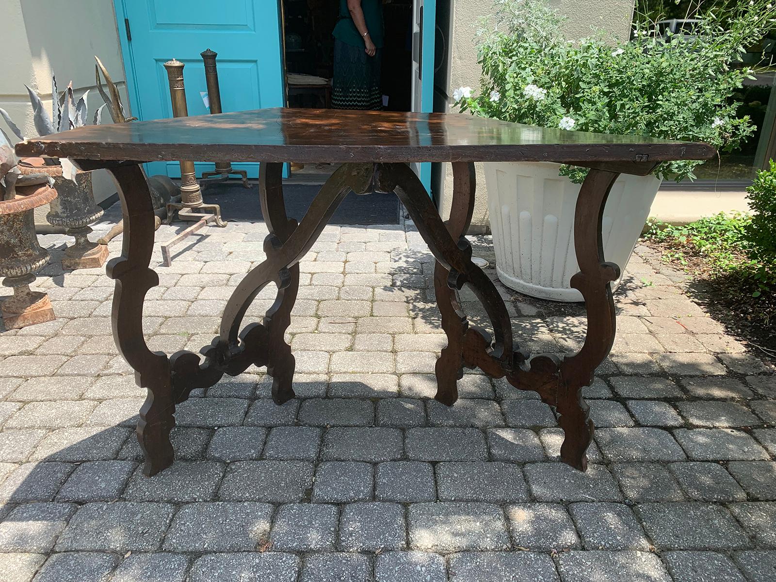 18th-19th Century Italian Wood Console For Sale 9