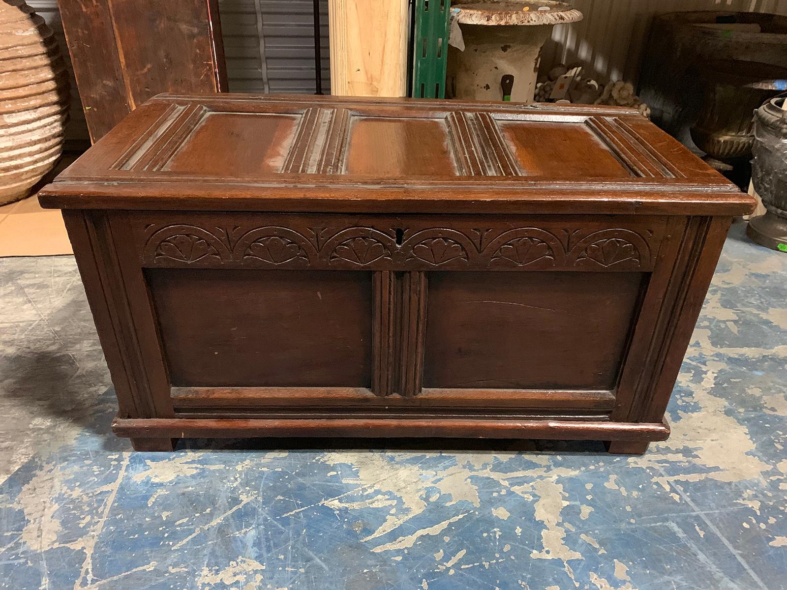 18th-19th Century Jacobean Trunk For Sale 6