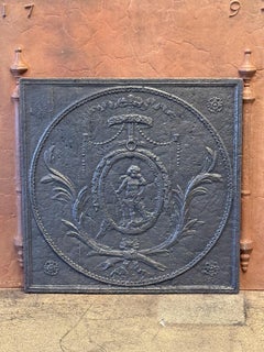 18th/19th Century Neoclassical Period 'Weeping Cupid' Fireback / Backsplash