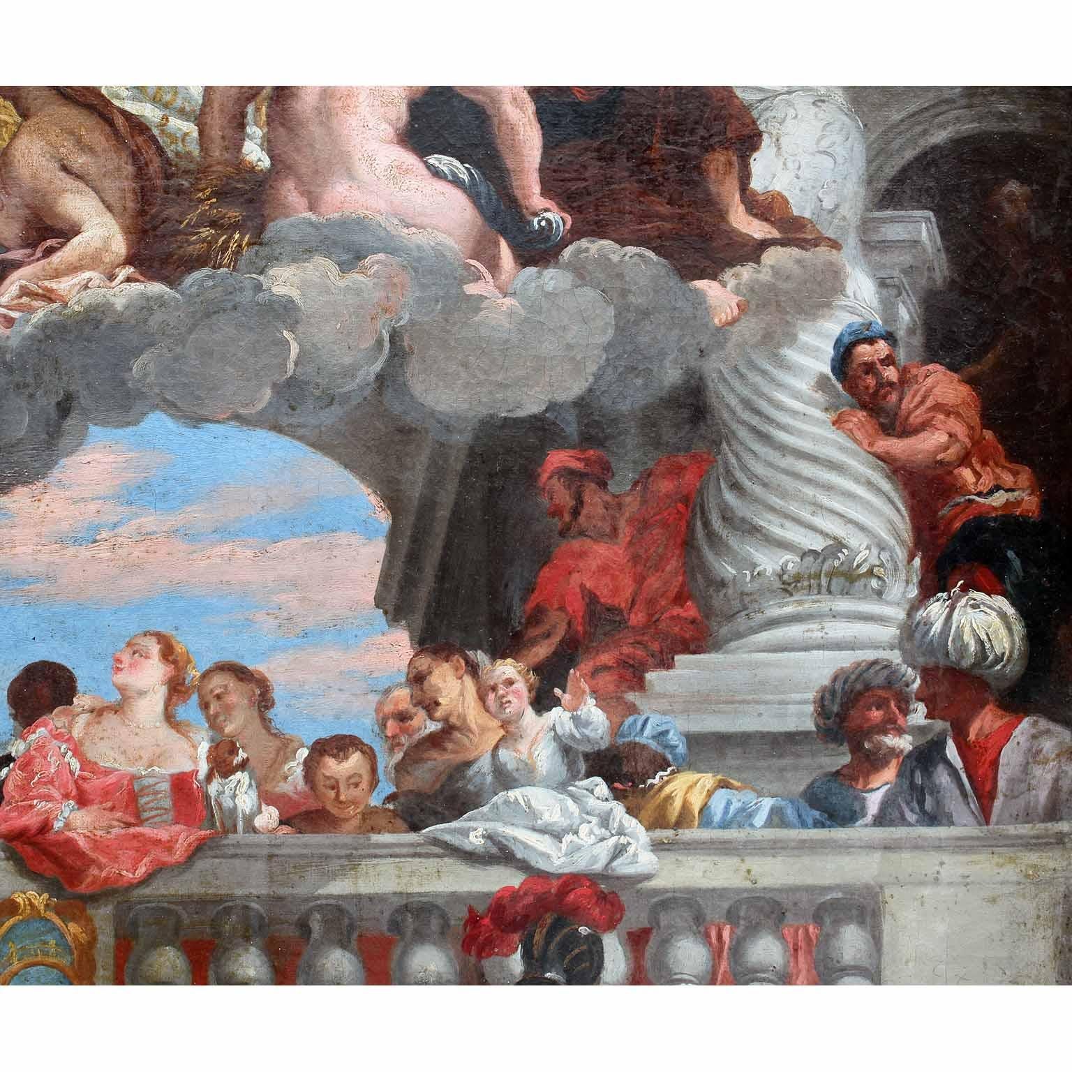 Huile sur toile du 18ème et 19ème siècle « Le Triomphe de Venise » d'après Paolo Veronese en vente 1