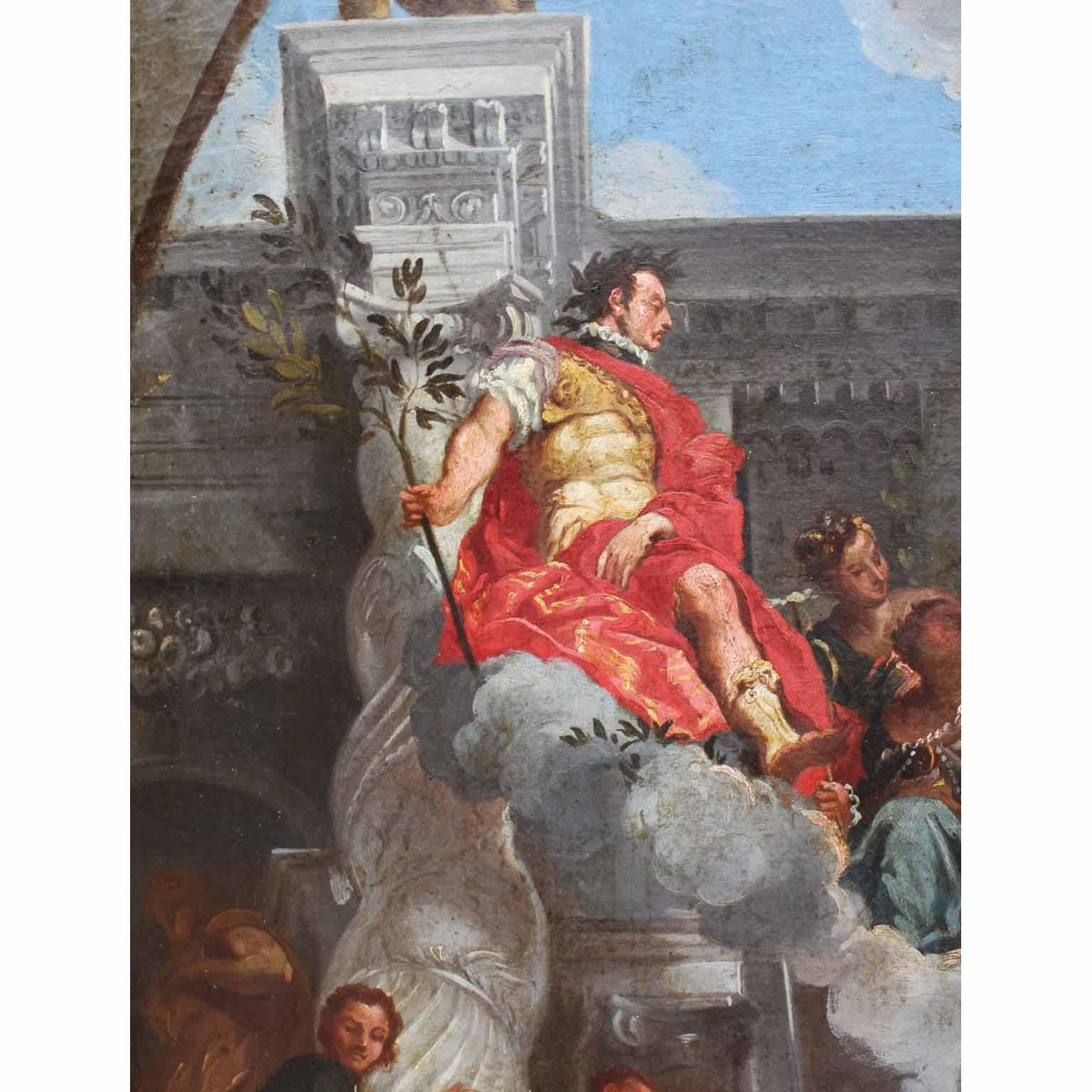 Huile sur toile du 18ème et 19ème siècle « Le Triomphe de Venise » d'après Paolo Veronese en vente 1