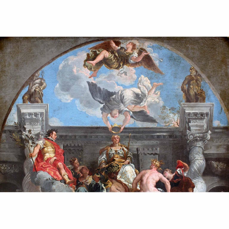 Renaissance 18th-19th Century Oil on Canvas 