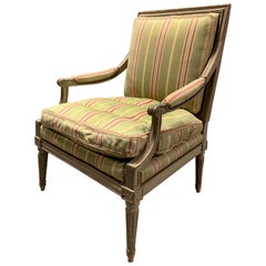 18th-19th Century Painted Louis XVI Style Armchair