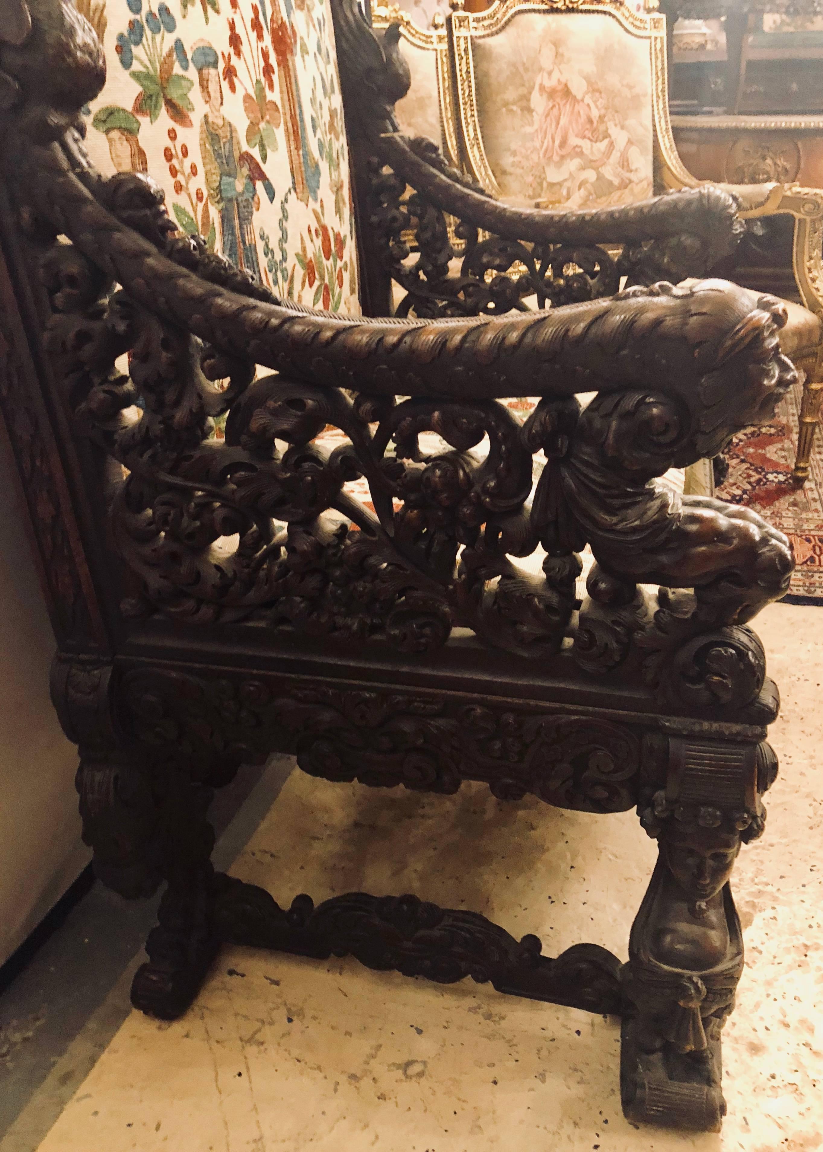 throne armchair