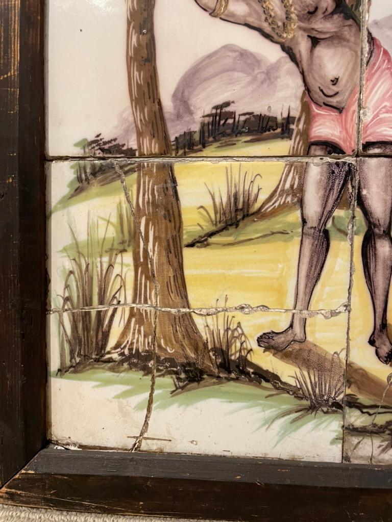 Peinture portugaise du 18e/19e siècle représentant des amérindiens en vente 6