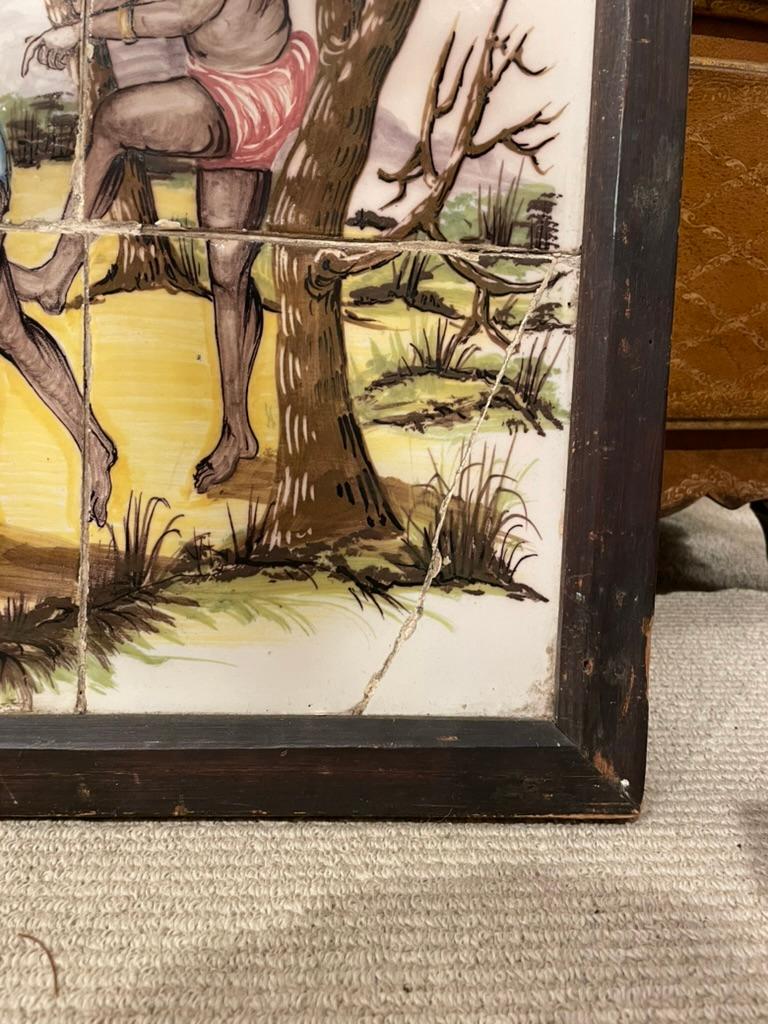 Colonial espagnol Peinture portugaise du 18e/19e siècle représentant des amérindiens en vente