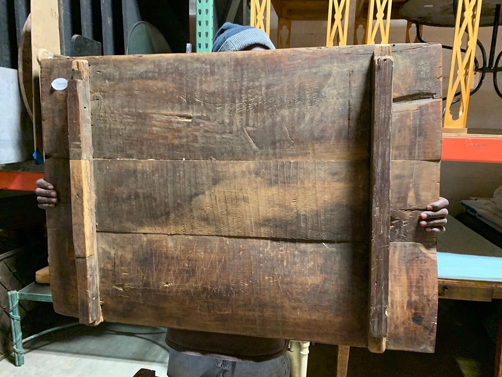 18th-19th Century Primitive Table, Probably French, One Drawer For Sale 4