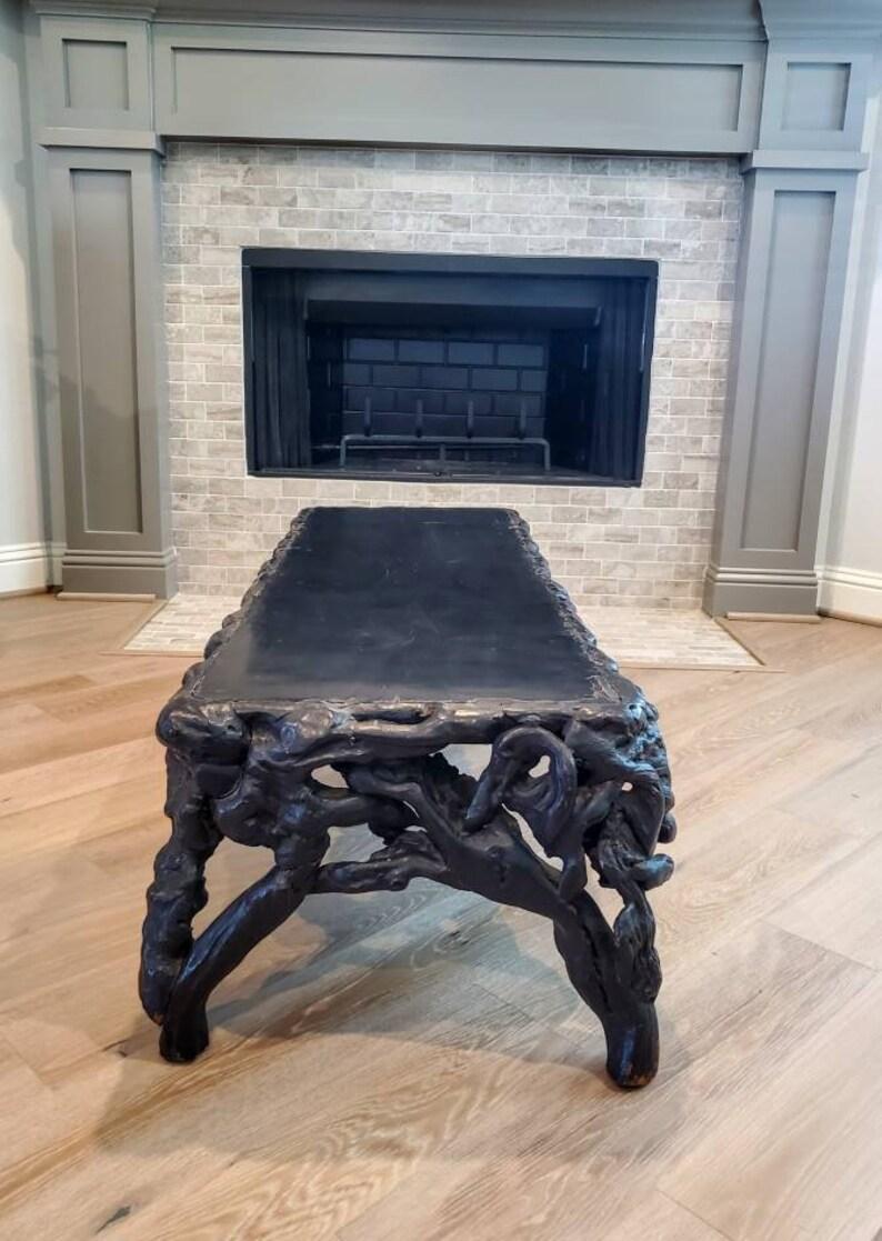 Table basse en bois de racine de Chine de la dynastie Qing du 18e/19e siècle Bon état - En vente à Forney, TX