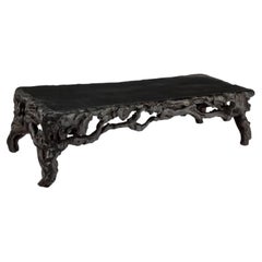 Used 18th/19th Century Qing Dynasty Chinese Root-Wood Low Table
