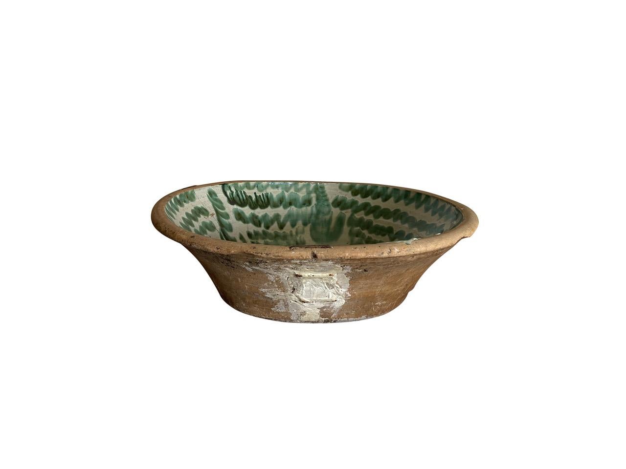 18th Century 18th - 19th Century Spanish Antique Lebrillo Bowl XL