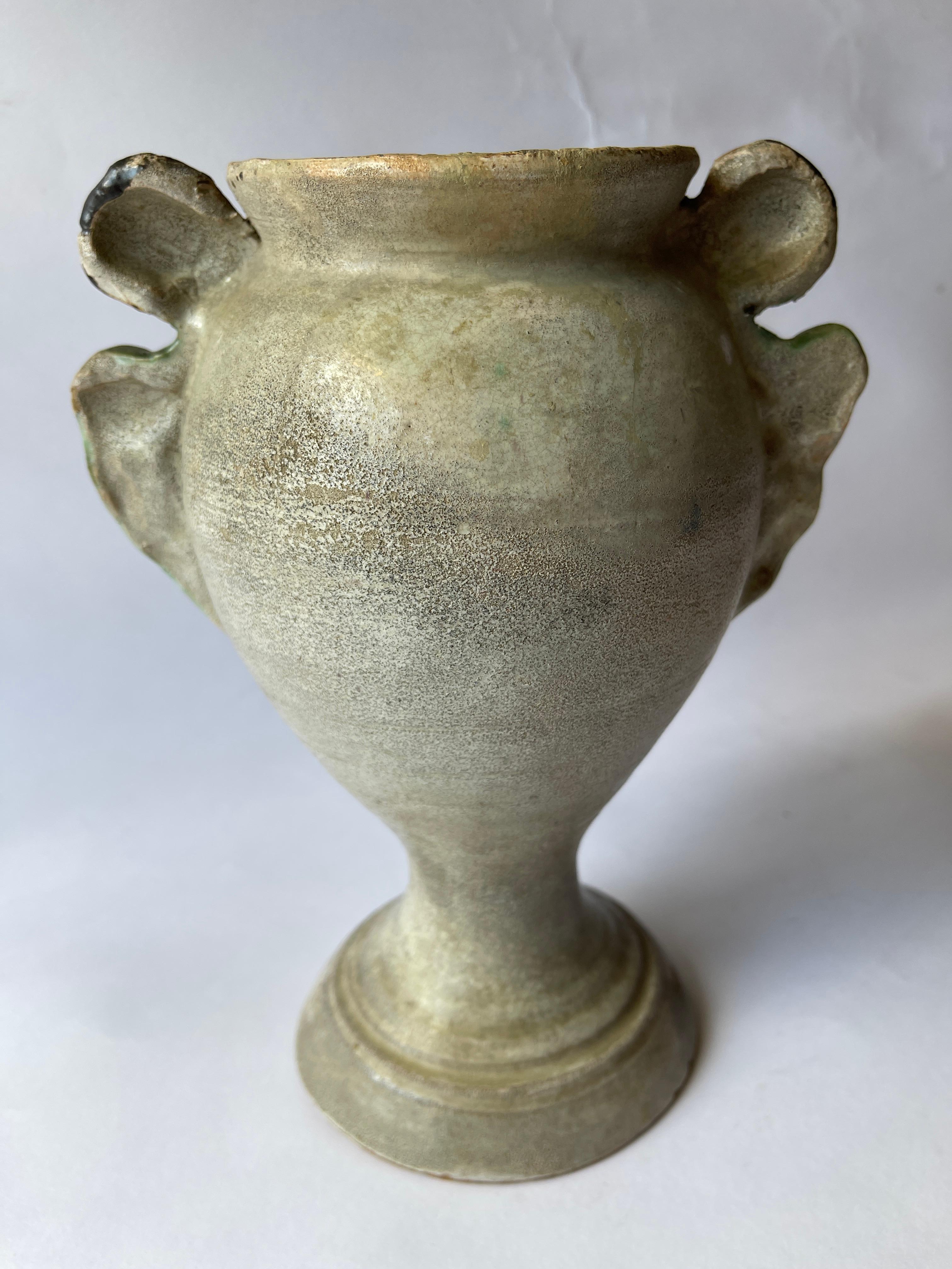 Vaso Angelo in maiolica Coloni spagnola del XVIII-XIX secolo in vendita 1