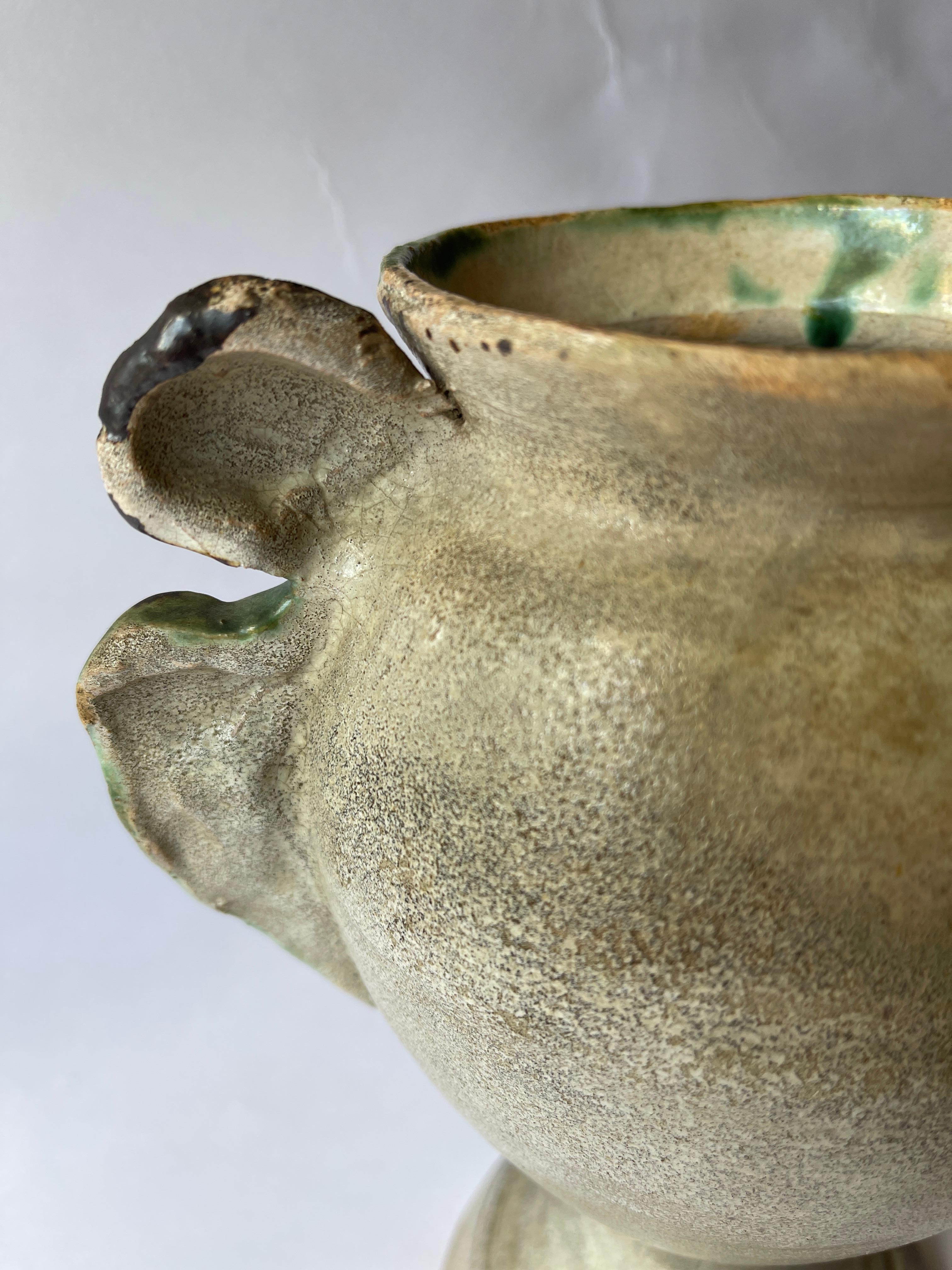 Vaso Angelo in maiolica Coloni spagnola del XVIII-XIX secolo in vendita 2