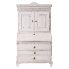 18th - 19th Century Swedish Gustavian Pinewood Bureau - Scandinavian Secretaire