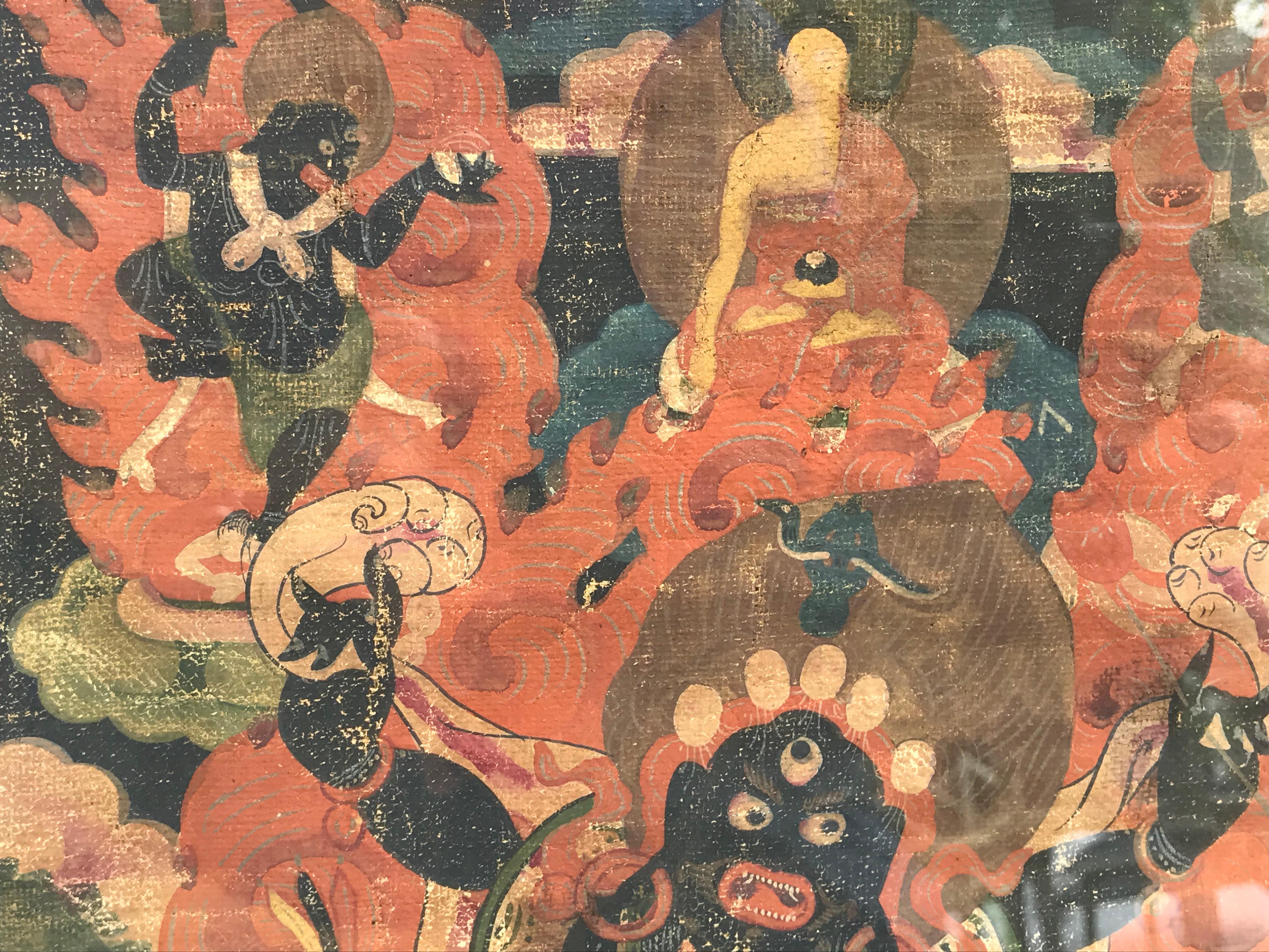 18th-19th Century Tibetan Thanka  For Sale 1