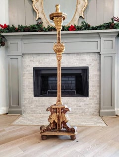 18th/19th Century Tyrolean Eagle Giltwood Altar Stick