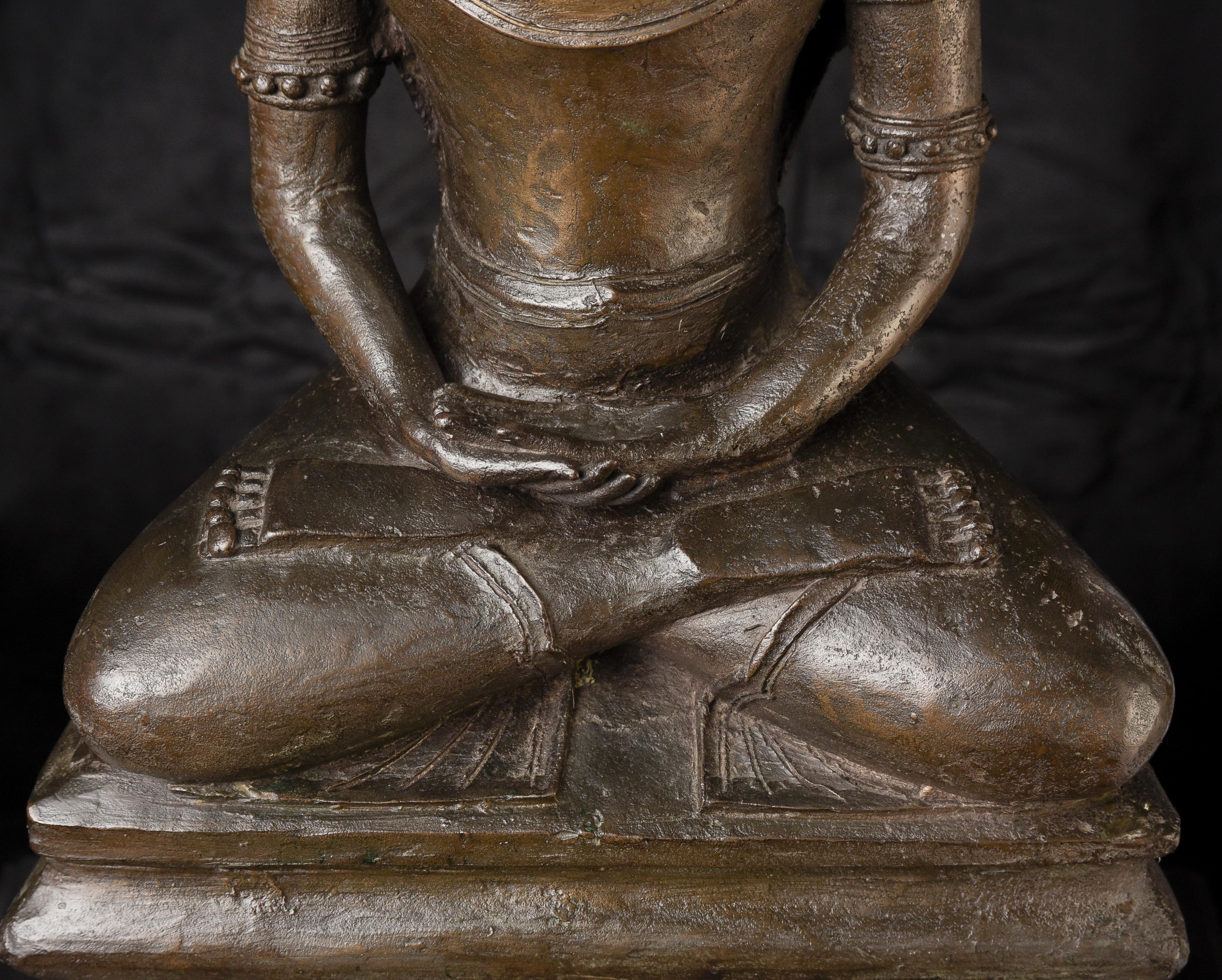 Grand bouddha birman unique du 18e/19e siècle, 10346 Bon état - En vente à Ukiah, CA