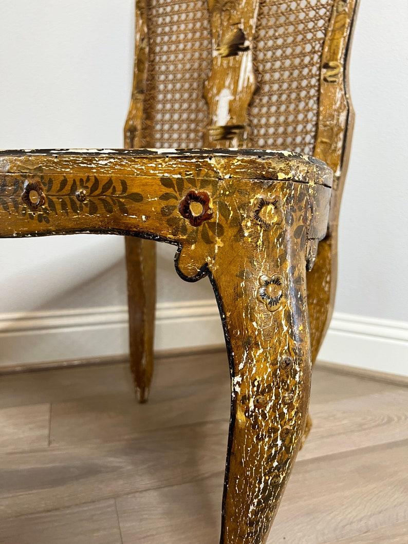 Venezianischer Chinoiserie-Rokoko-Stuhl aus dem 18./19. Jahrhundert (Handgefertigt) im Angebot