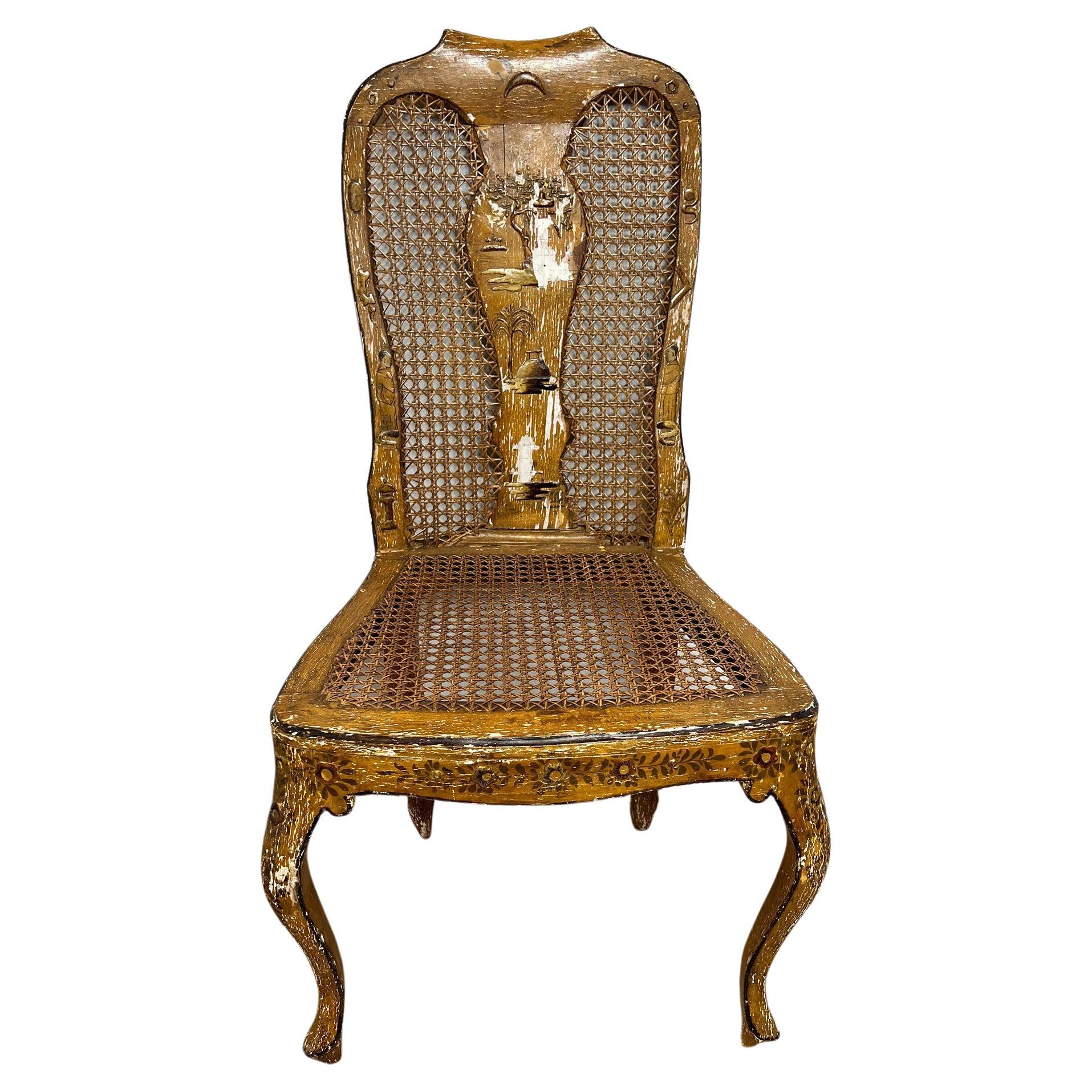 Venezianischer Chinoiserie-Rokoko-Stuhl aus dem 18./19. Jahrhundert im Angebot