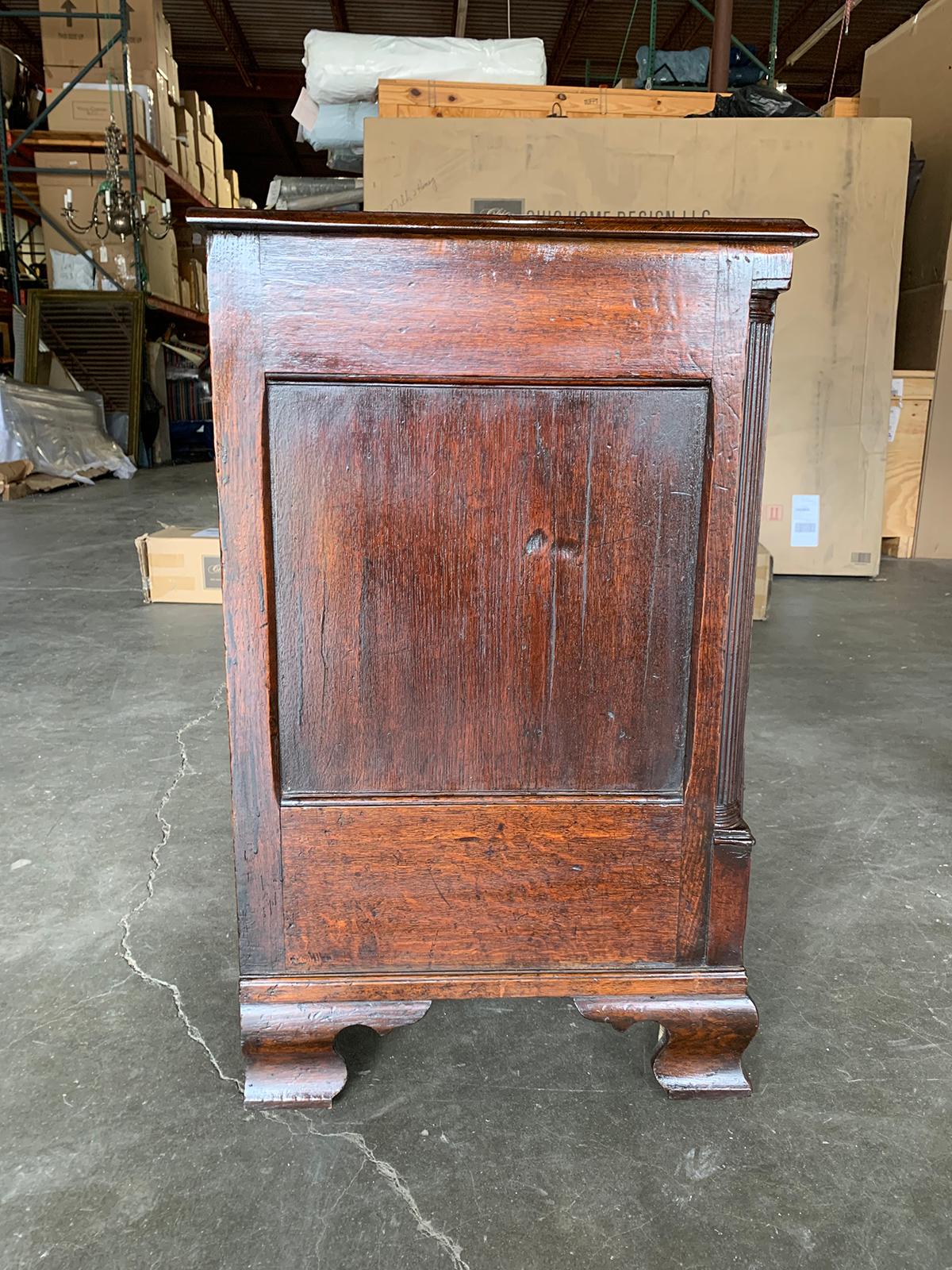 18th-19th Century Welsh Oak Dresser Base with Drawers 2