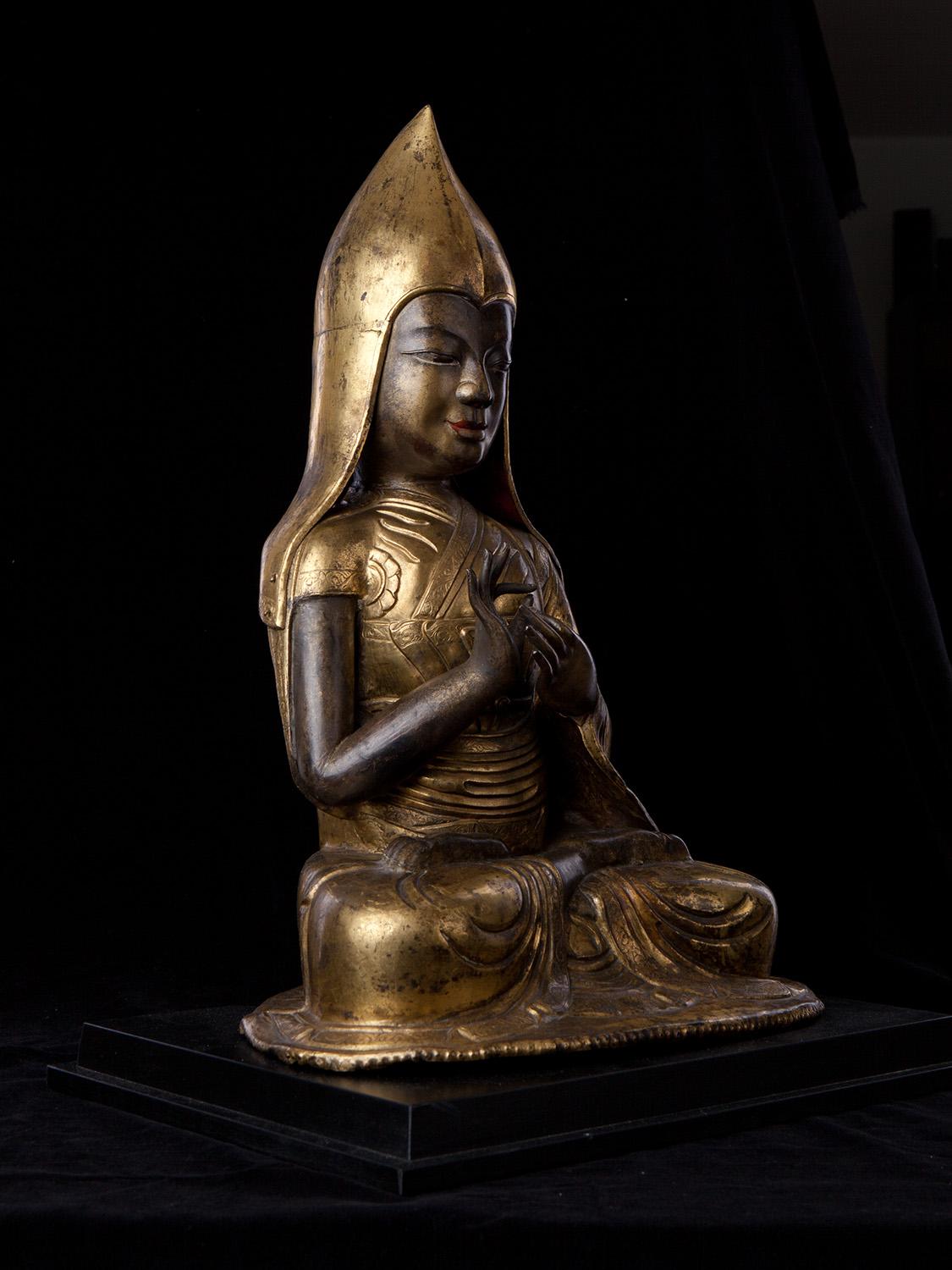 Fino al XVIII secolo 18°/19° sec. Mongolo Tsong Ka Pa, 10152 in vendita