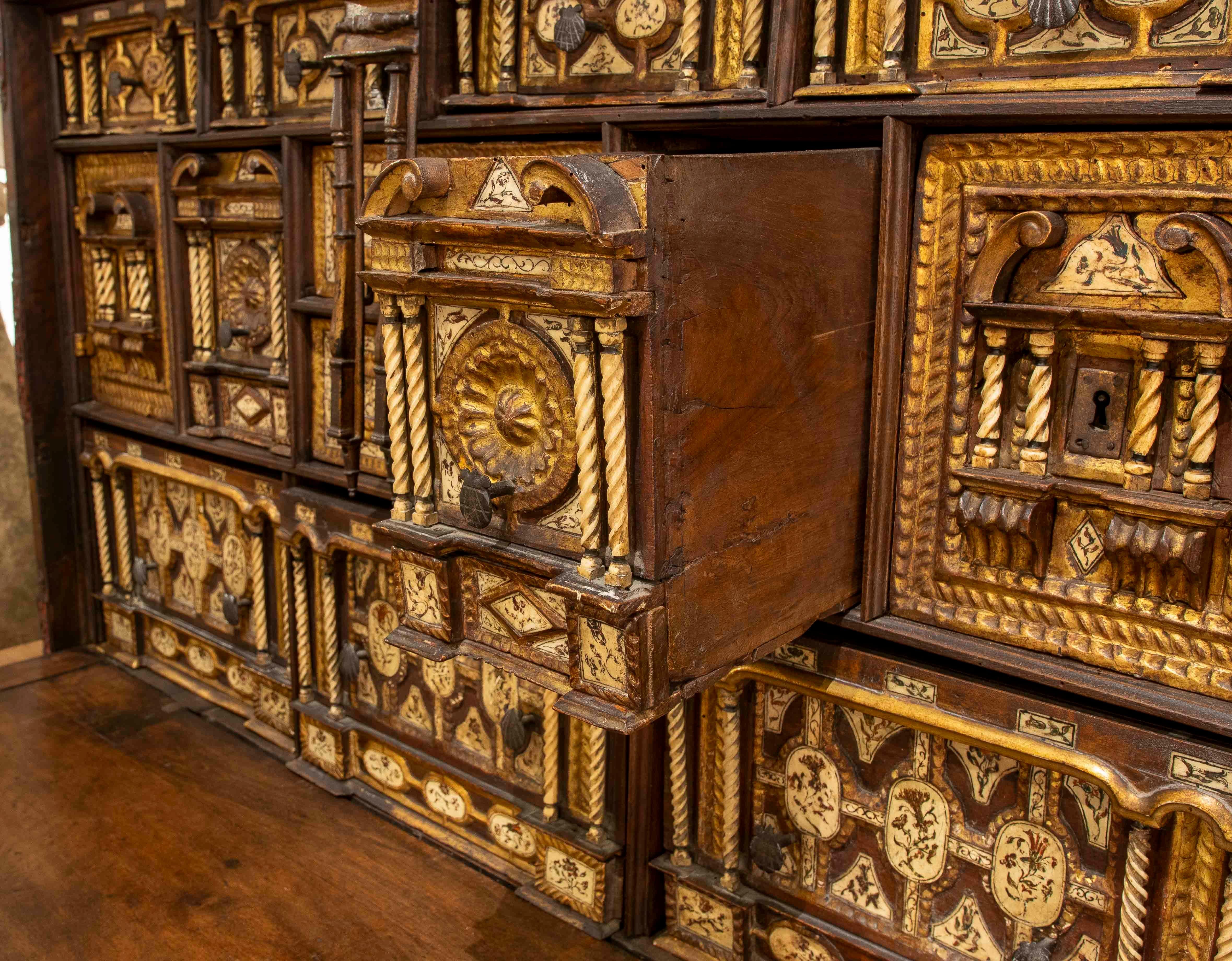 18th Bargas-style Bargueño Desk with a 19th Century Bridge Table For Sale 2