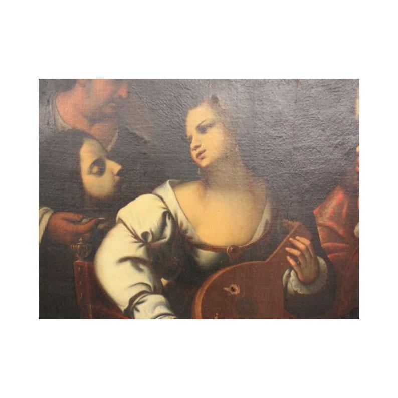 18th Biblical Oil on Canvas Pietro della Vecchia Aka Pietro Muttoni For Sale 3