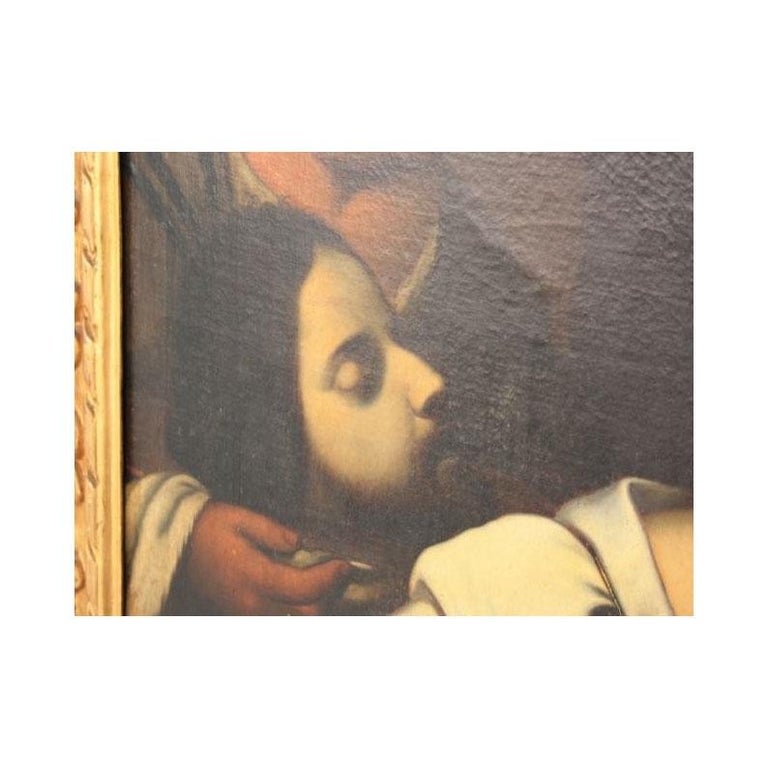 18th Biblical Oil on Canvas Pietro della Vecchia Aka Pietro Muttoni In Fair Condition For Sale In Marseille, FR