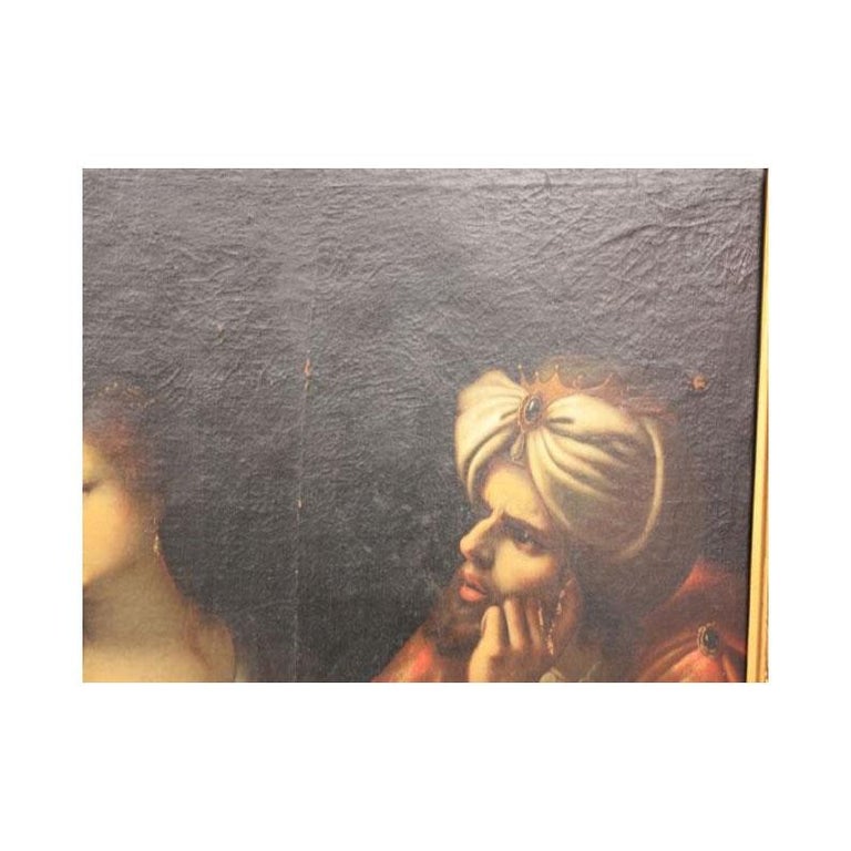 18th Century and Earlier 18th Biblical Oil on Canvas Pietro della Vecchia Aka Pietro Muttoni For Sale