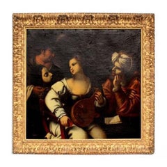 18th Biblical Oil on Canvas Pietro della Vecchia Aka Pietro Muttoni