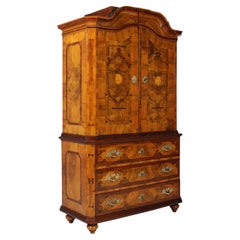 18th Brunswick Baroque Top Commode, Cupboard, Walnut, circa 1750, Louis XV