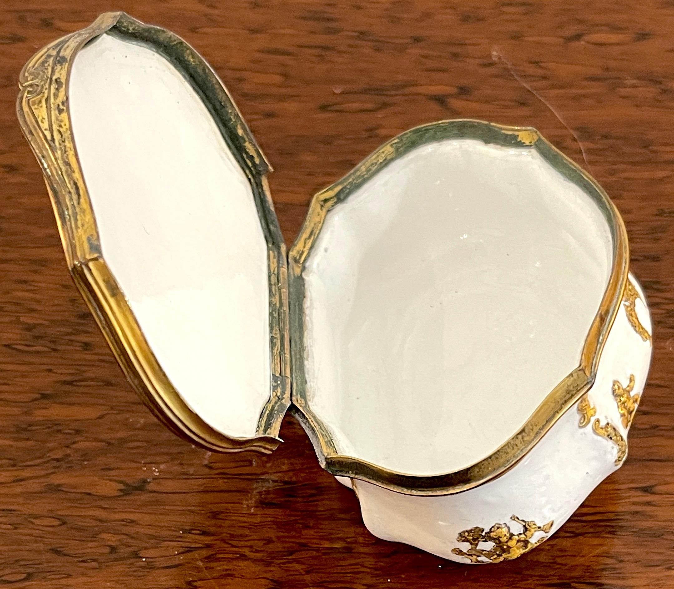 18th Century 18th C  Allegorical Gilt Enamel Snuff Box,  Atrib Fromery Workshop For Sale