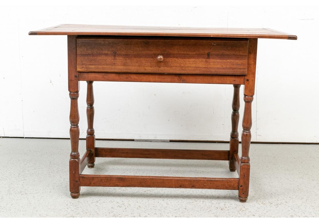 Rustic 18th Century American Walnut Tavern Table For Sale