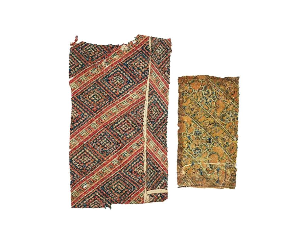 Hand-Woven 18Th C Antique Persian Iranian Hand Woven Textiles For Sale