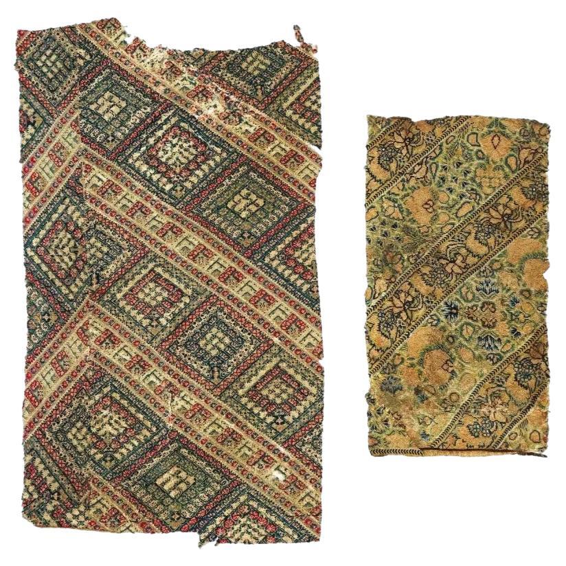 18Th C Antique Persian Iranian Hand Woven Textiles For Sale