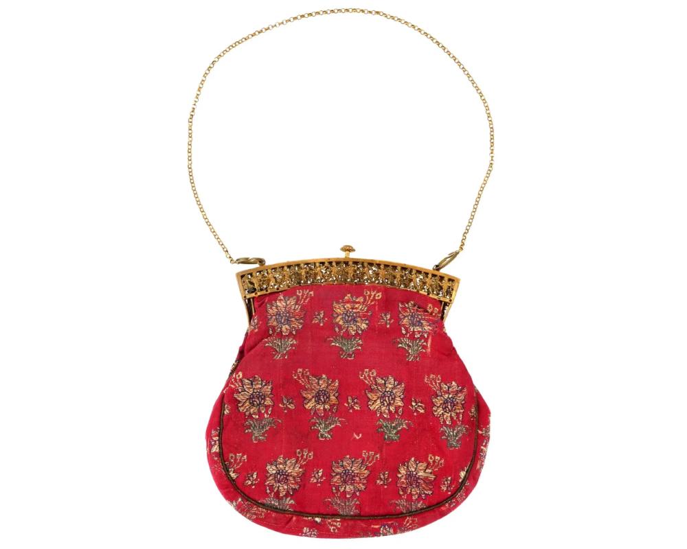Perse Sac à main persan ancien du 18ème siècle en textile safavide en vente