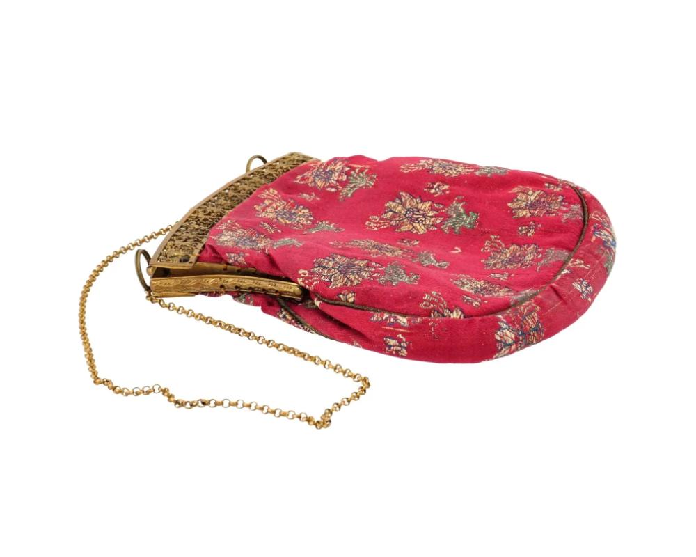Sac à main persan ancien du 18ème siècle en textile safavide Bon état - En vente à New York, NY