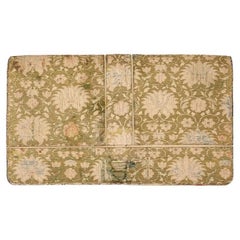18Th C Antique Safavid Gold Silk Textile Hand Bag