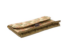 Sac à main en textile safavide antique du 18ème siècle avec perles de bakélite