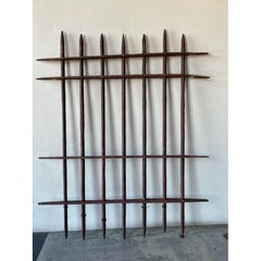 18th C Antique Wrought Iron Window Grate